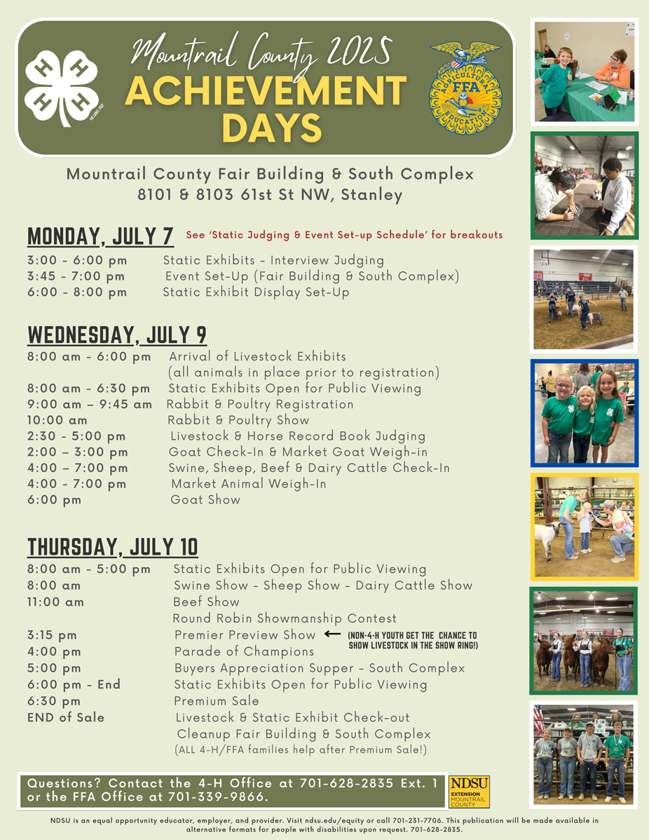 4-H Achievement Days Are Next Week