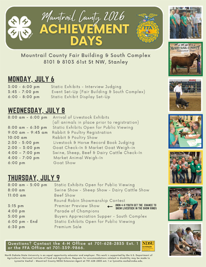 4-H Achievement Days Are Next Week