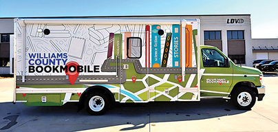 Williston Community Library Welcomes New Bookmobile