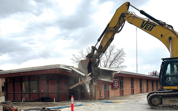 Old Nursing Home Wings Coming Down
