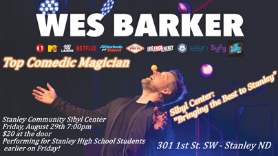 Wes Barker To Perform At Sibyl Center And School
