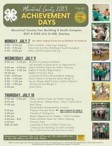4-H Achievement Days Are Next Week