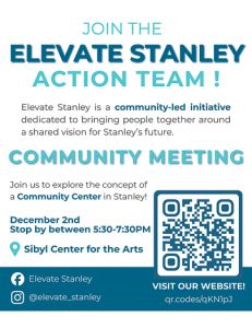 Imagine Stanley’s Future: Share Your Thoughts On A Community Center