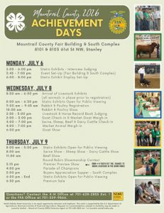 4-H Achievement Days Are Next Week