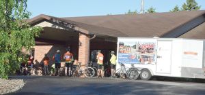 Charity Ride Stops In Stanley